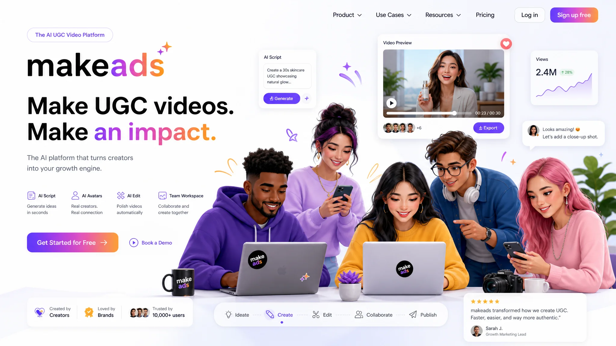 TikTok ads creator workflow producing vertical short-form video ads