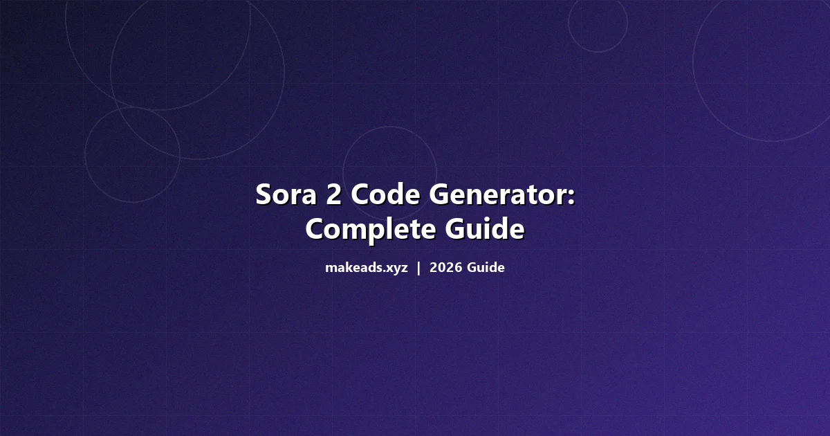 Screenshot showing Sora 2 code generator interface with structured prompt parameters for AI video creation
